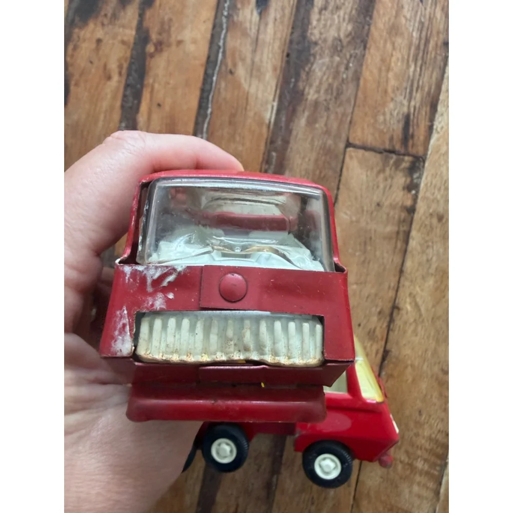 Vintage Tonka fire engine and dump truck Metal Toy Trucks One Size